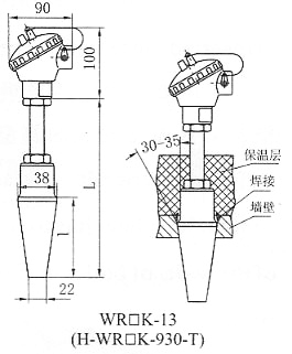 高壓高溫熱電偶 WR□K-13 